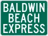 Baldwin Beach Express marker