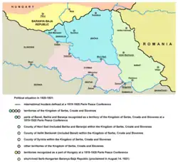 Situation around Banat in 1919–1921