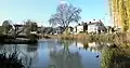 Barnes Pond with the Sun Inn in the background