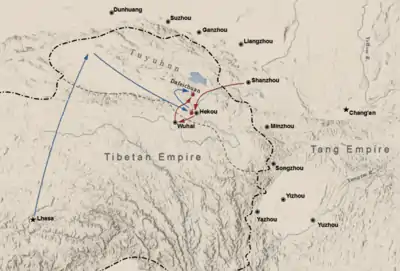 Battle of Dafei River in 670