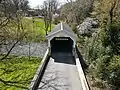 Baumgardener's Covered Bridge from the air #2