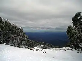 The view across Gippsland from Mount Baw Baw, Victoria