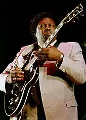 Image 41B.B. King in Rome, 1984 (from List of blues musicians)