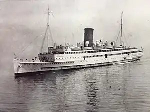 Ben- my- Chree approaching Douglas.