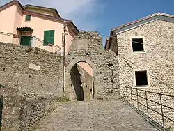 View of the historical centre of Beverino.