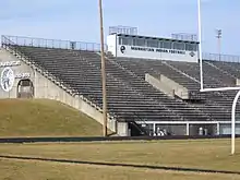 Image 7High school football stadium in Manhattan, Kansas (from History of American football)