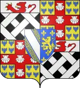 Arms of the French family de Champagne-La Suze.