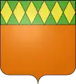 Arms of the commune Tavel, Gard, France.