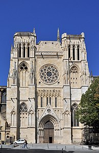 South front and towers, with the cathedral bells