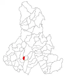 Location in Harghita County