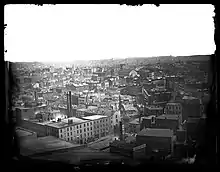 George Bradford Brainerd's painting "From Bridge Tower", circa 1872