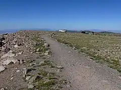 Trail on the summit