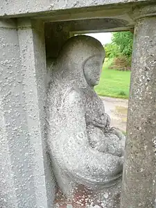 Detail of Briantspuddle war memorial, Dorset