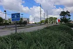 Welcome sign, Bridgeton, July 2016