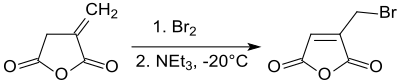 Bromierung-Dehydrobromierung von Itaconsäureanhydrid