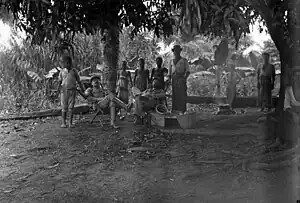 German Settlers enjoying Christmas in Kamerun.