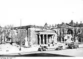 View of the Neue Wache (New guardhouse) after its destruction in World War II