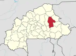 Location in Burkina Faso