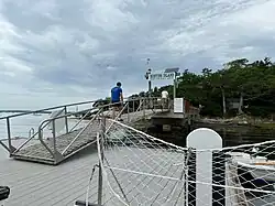 Bustins Island public landing, named for Archie Ross, the former captain of its ferry