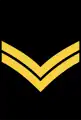 Sleeve rank insignia of a sailor first class (leading seaman) of the Royal Canadian Navy