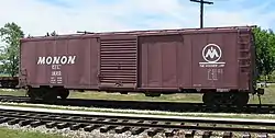 Image 5A restored Monon boxcar at the Linden Railroad Museum in Linden, Indiana (from History of Indiana)