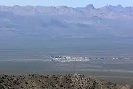 Seen from Spirit Mountain to the east; New York Mountains in the distance