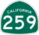 State Route 259 marker