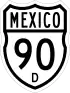 Federal Highway 90D shield