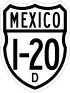 Federal Highway I-20D shield