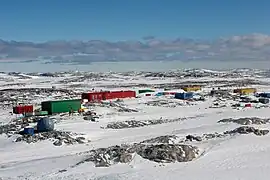 Casey Station, viewed from the air.