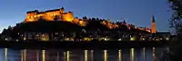 Burghausen Castle, Europe's longest castle, is 1,000 years old and built mainly with travertine.