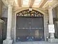 The cathedral's main doorway