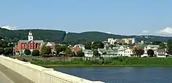 Central Danville view from Mill Street Bridge