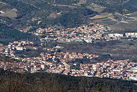 Céret seen from Fontfrède