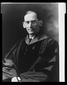 Photograph of Charles Chester McCracken in graduation regalia