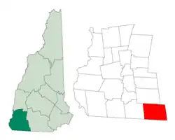 Location in Cheshire County, New Hampshire