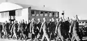 Cadets marching to aircraft