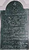 The 122nd Rajputana Infantry erected this bronze plate in memory of their comrades who fell during World War I.