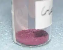 Solid Chromium (III) acetylacetonate