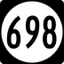 State Route 698 marker