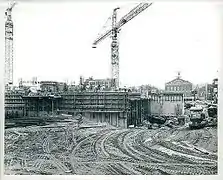 City Hall under construction in the 1960s