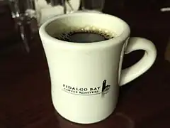 A typical American diner mug