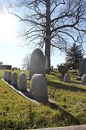 Picture of the Porter family gravesite.