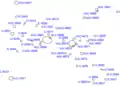 Map of the central part of the Coma Cluster.