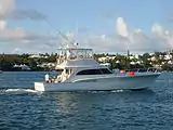 A larger charter big game rig in Bermuda.