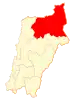 Map of Diego de Almagro commune in Atacama Region