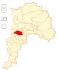 Location of the Quillota commune in the Valparaíso Region