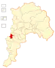 Map of the Viña del Mar commune in Valparaíso Region