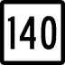 Route 140 marker