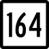 Route 164 marker